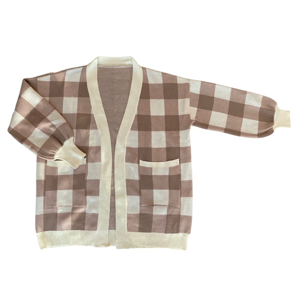 Women’s Checkered Cardigan